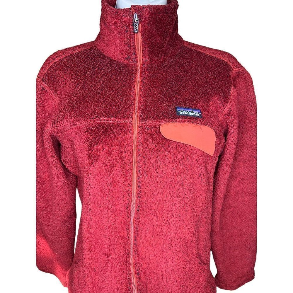 Patagonia Full Zip Re-ToolDeep Red Jacket Size Small - Picture 4 of 7